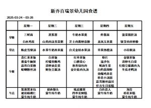 2025.03.24-2025.03.28食谱