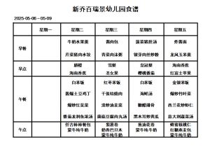 2025.05.06-2025.05.09食谱