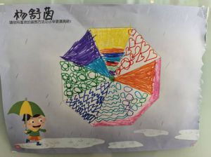 中二班杨舒茵：彩色伞