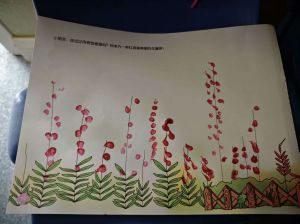 小一班幼儿作品：一串红